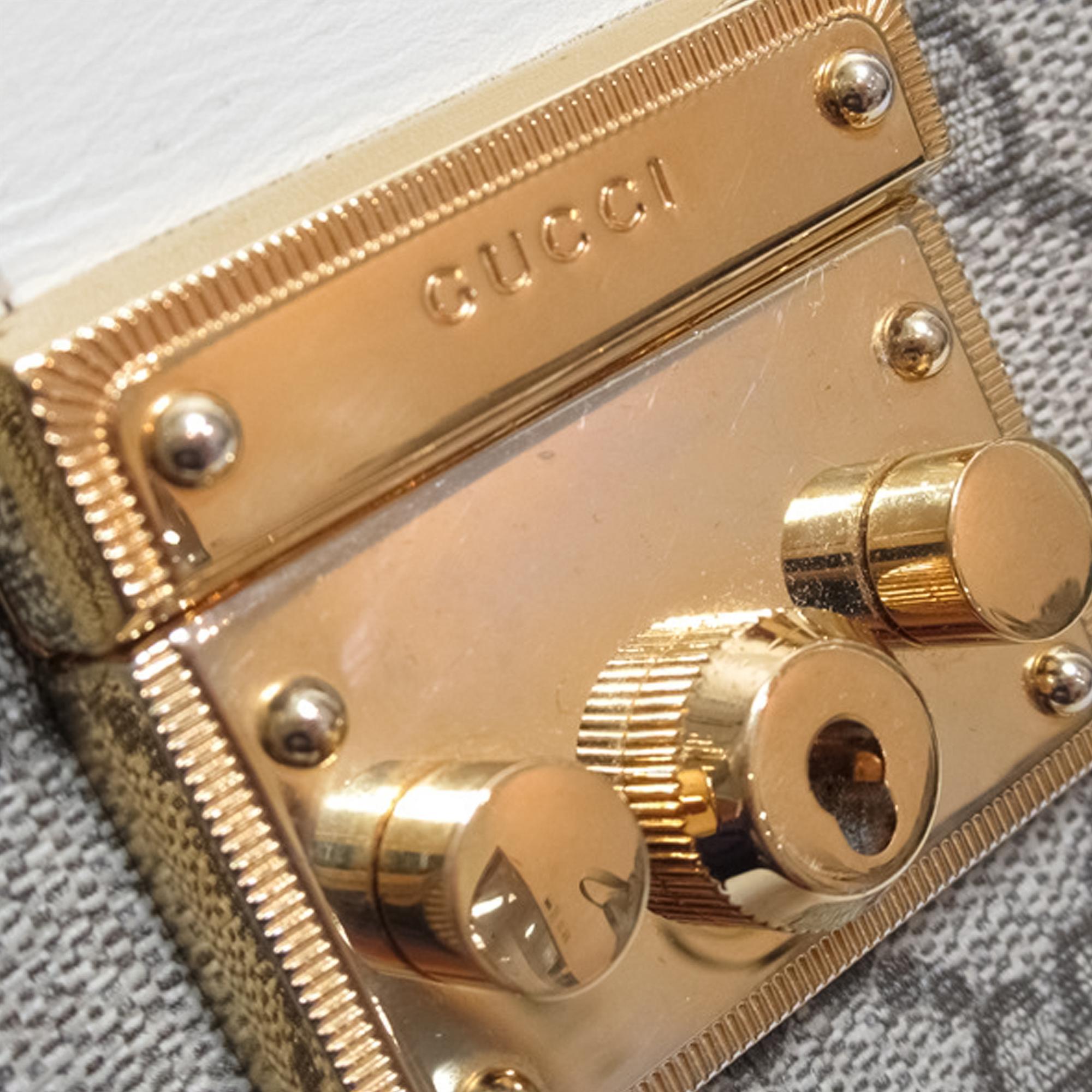 Gucci Medium GG Supreme Padlock Tote Bag (SHG-d03O8y)