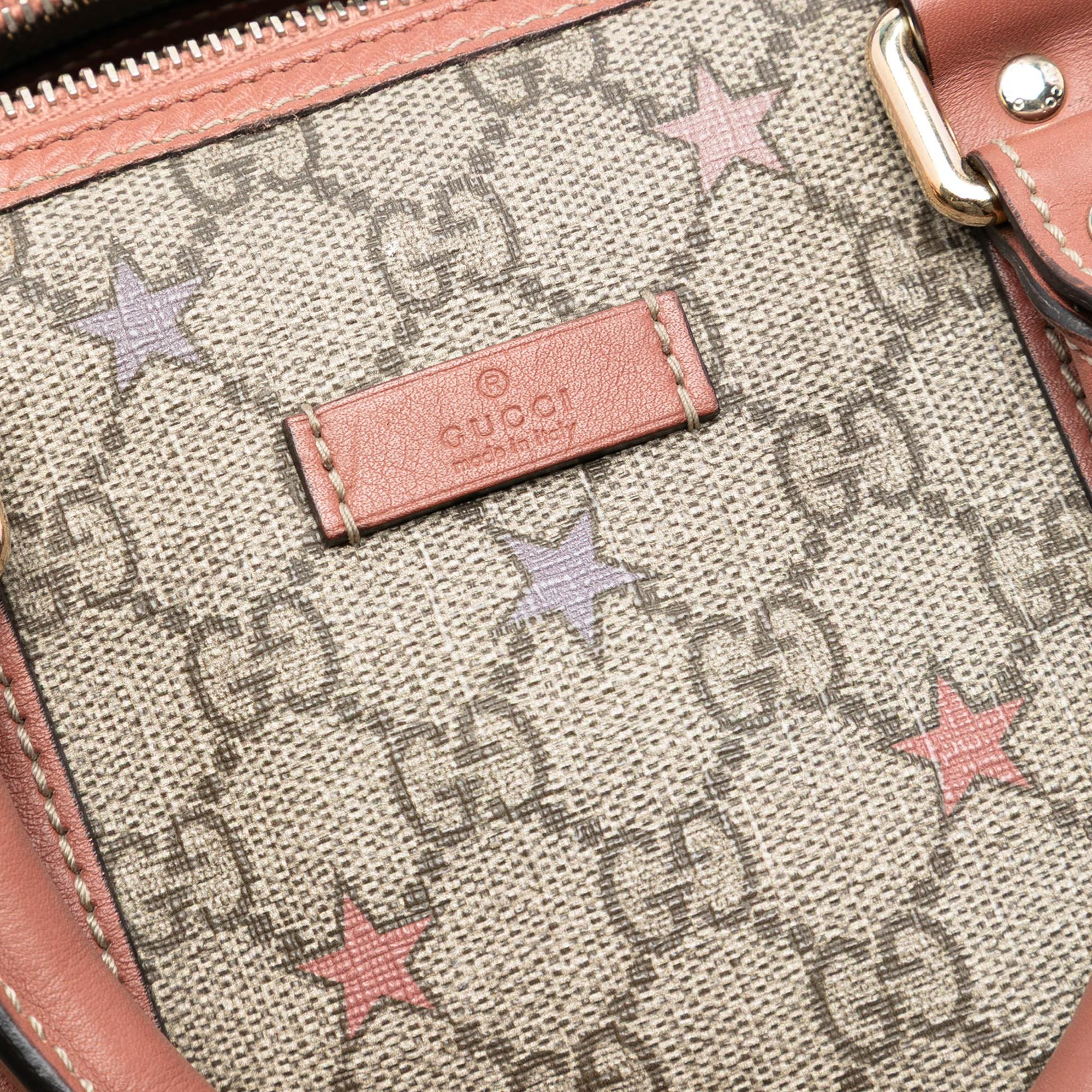 Gucci Medium GG Supreme Stars Joy Boston Bag