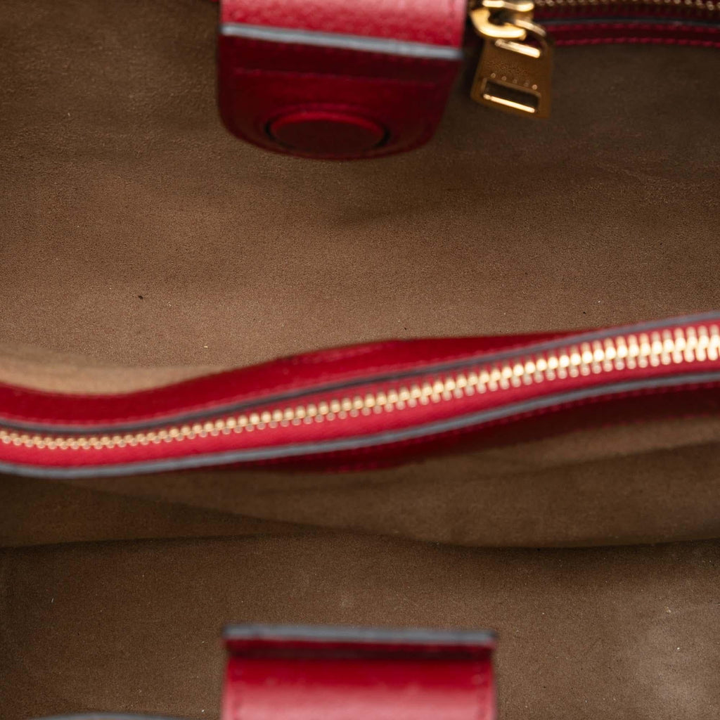 Gucci Medium GG Supreme Tian Bamboo Shopper Satchel