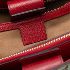 Gucci Medium GG Supreme Tian Bamboo Shopper Satchel