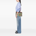 Gucci Medium GG Supreme Tian Bamboo Shopper Satchel