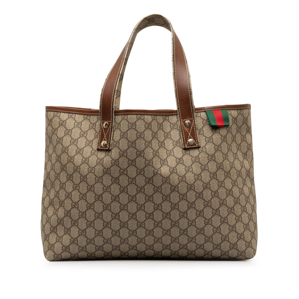 Gucci Medium GG Supreme Web Loop Tote Bag (SHG-Ew9uNi)