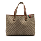 Gucci Medium GG Supreme Web Loop Tote Bag (SHG-Ew9uNi)