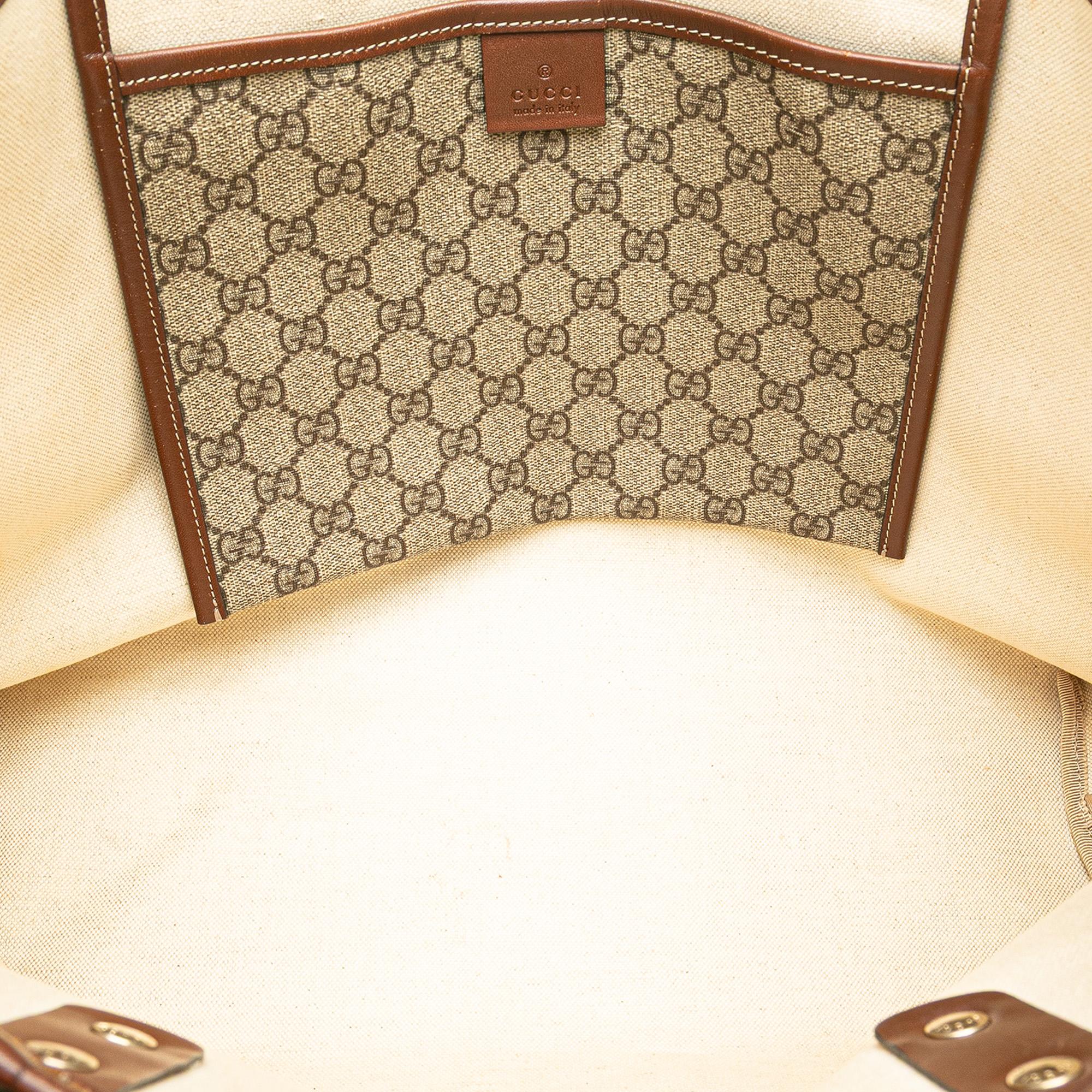 Gucci Medium GG Supreme Web Loop Tote