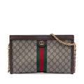 Gucci Medium GG Supreme Web Ophidia Chain Shoulder Bag