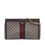 Gucci Medium GG Supreme Web Ophidia Chain Shoulder Bag