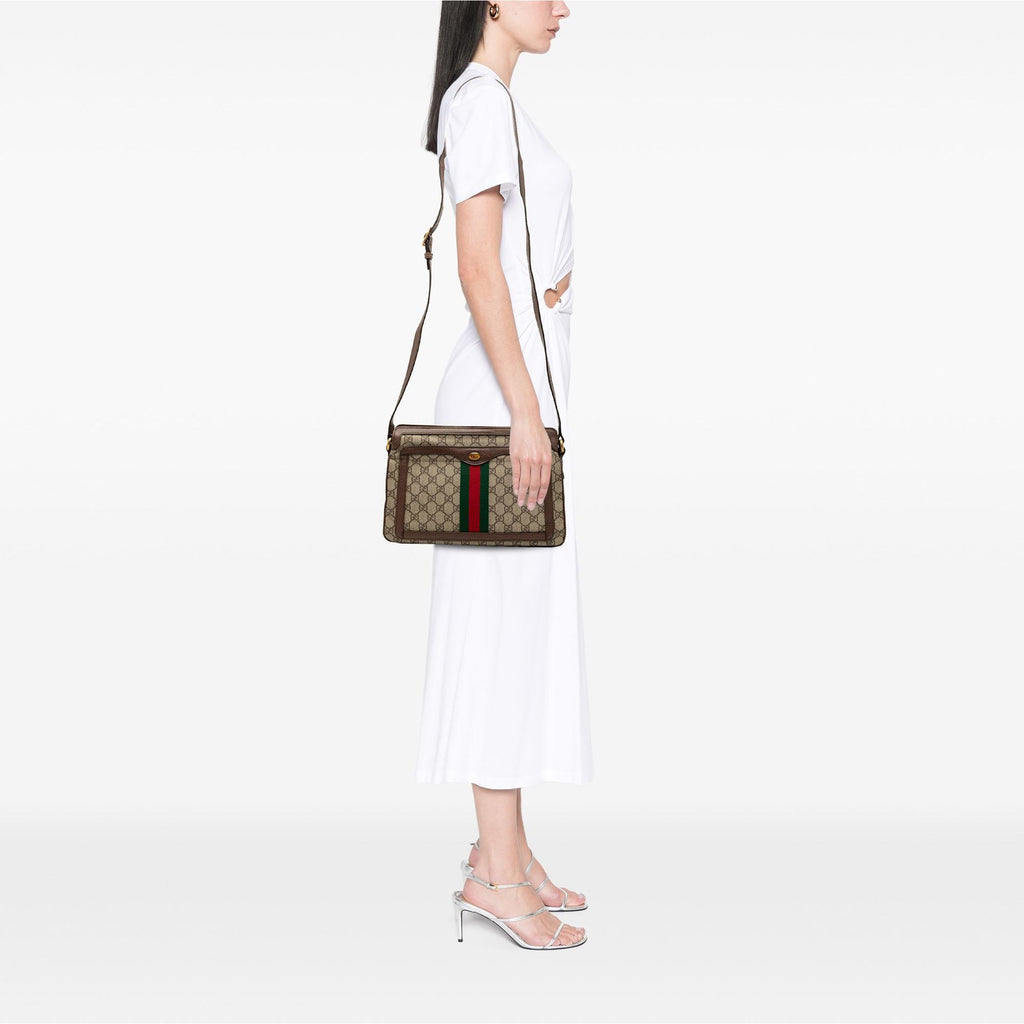 Gucci Medium GG Supreme Web Ophidia Crossbody