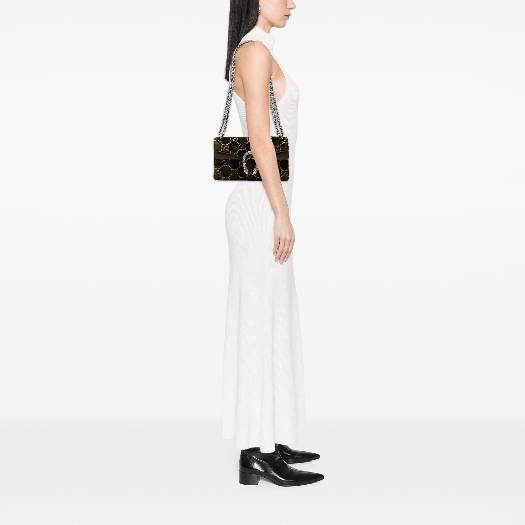 Gucci Medium GG Velvet Dionysus Crossbody