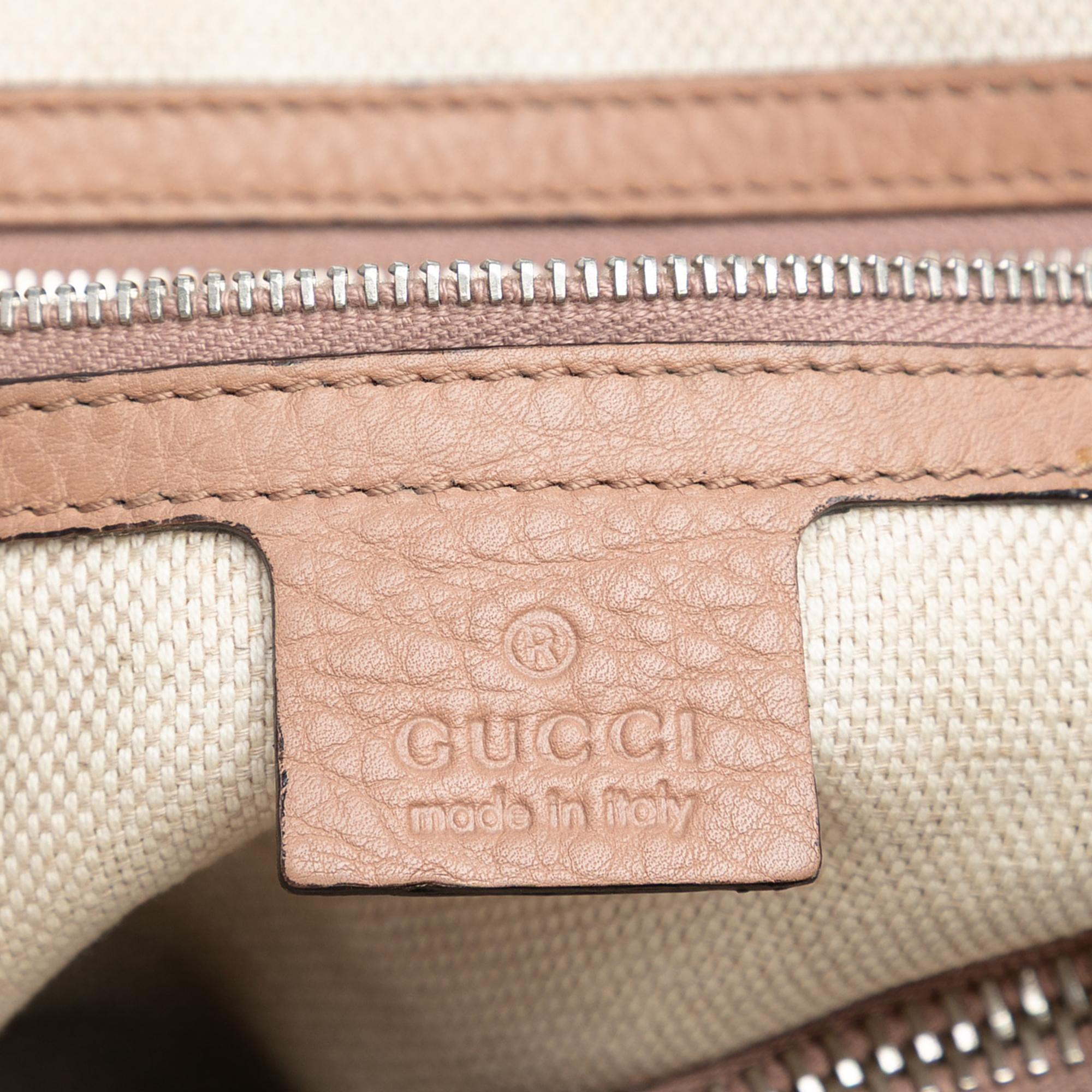 Gucci Medium Guccissima Bamboo Libeccio Tote