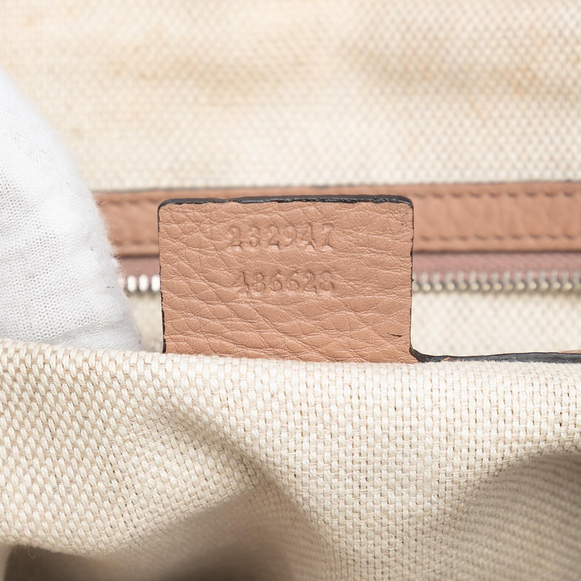 Gucci Medium Guccissima Bamboo Libeccio Tote