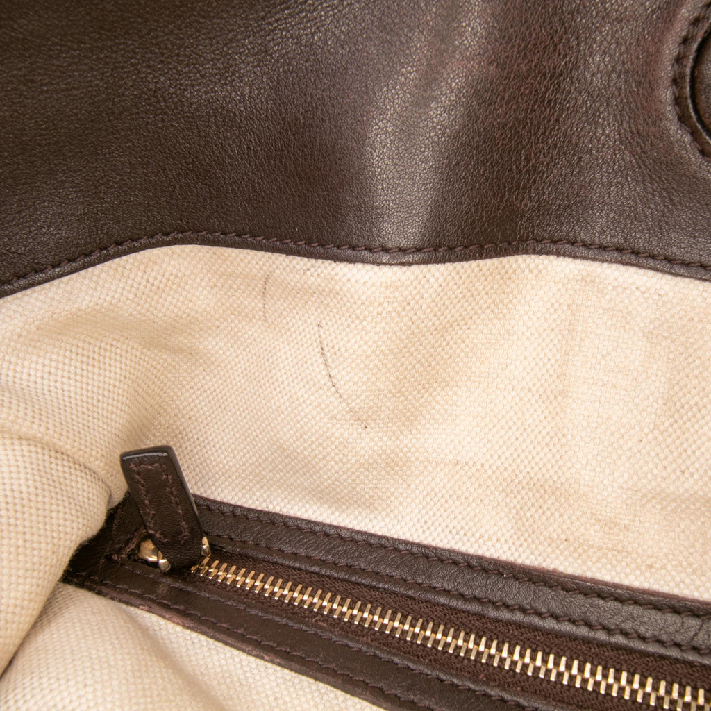 Gucci Medium Guccissima Bree Fold Over Tote