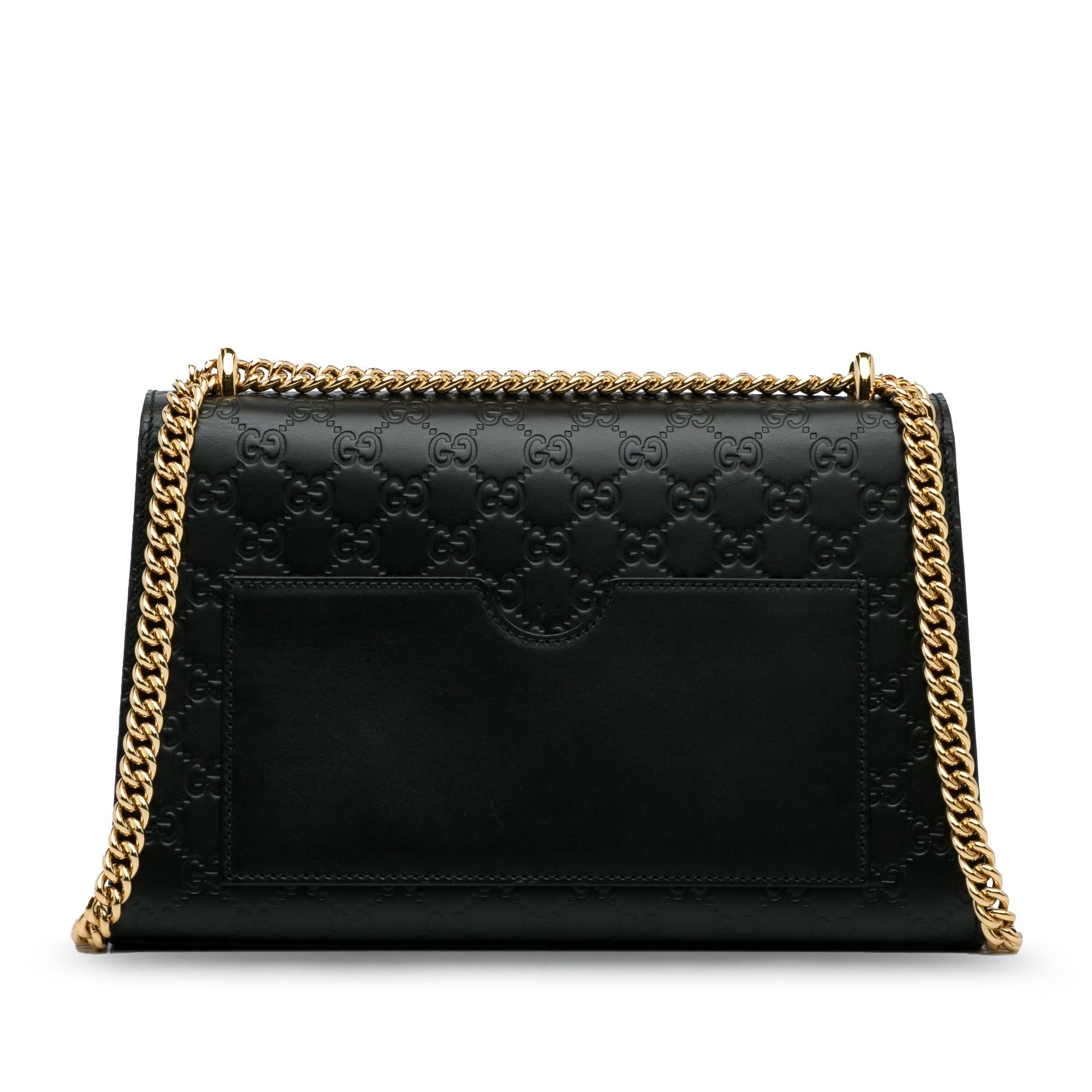 Gucci Medium Guccissima Padlock Shoulder Bag (SHG-SnYk2W)
