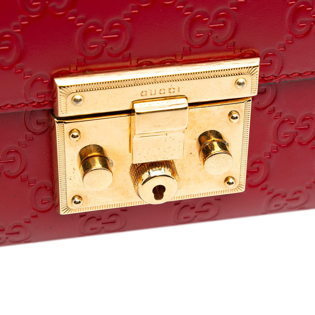 Gucci Medium Guccissima Padlock Shoulder Bag