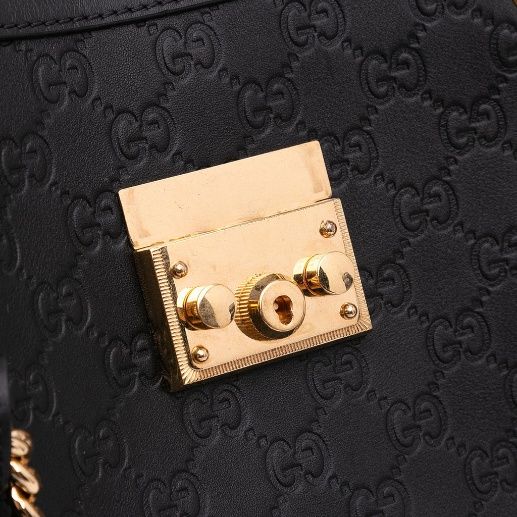 Gucci Medium Guccissima Padlock Tote
