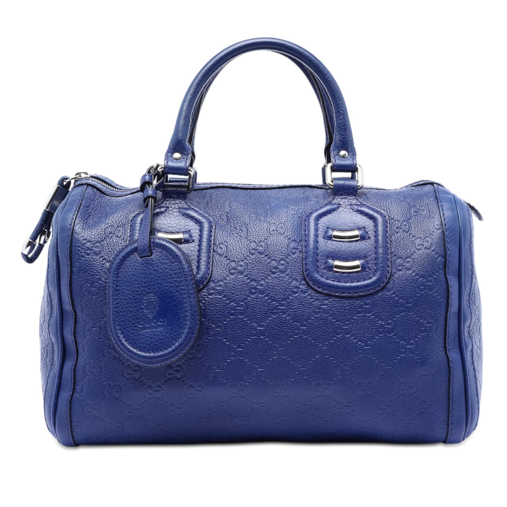 Gucci Medium Guccissima Techno Tag Boston Bag
