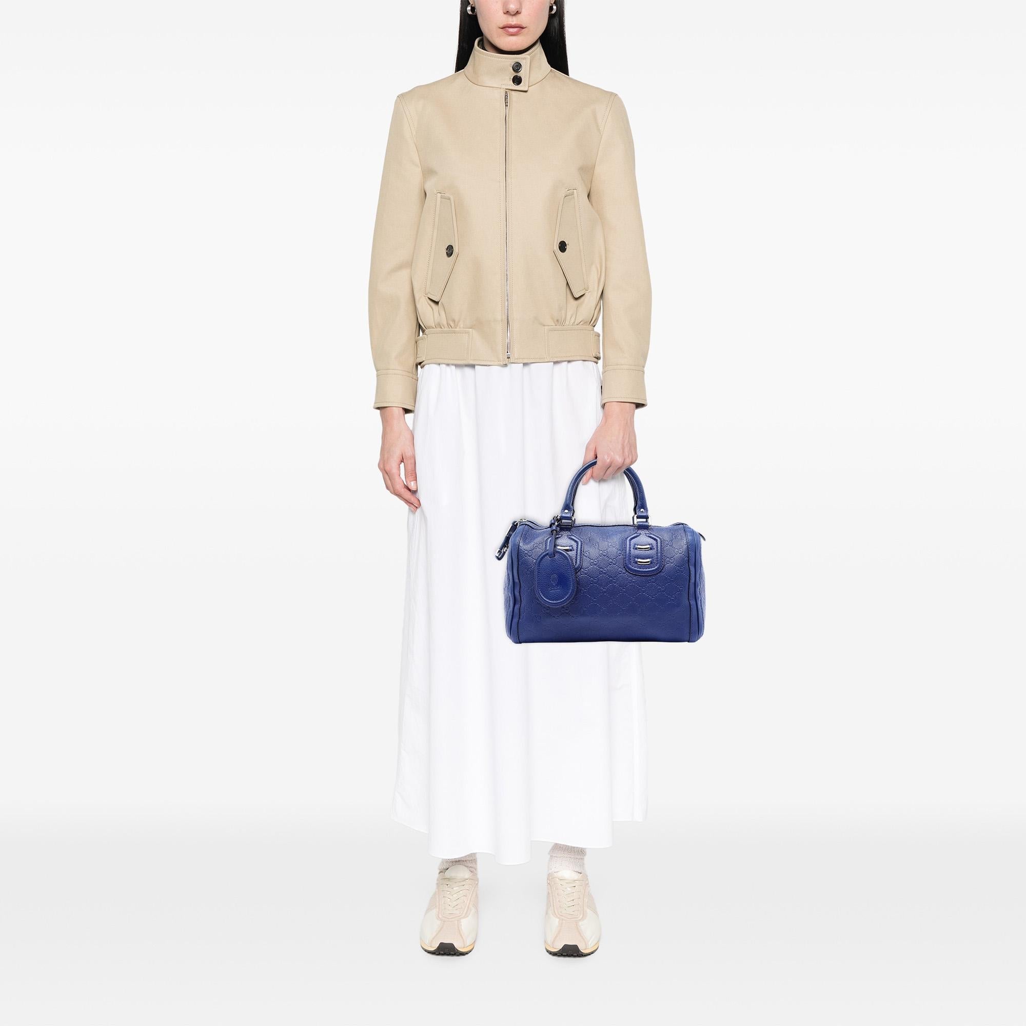 Gucci Medium Guccissima Techno Tag Boston Bag