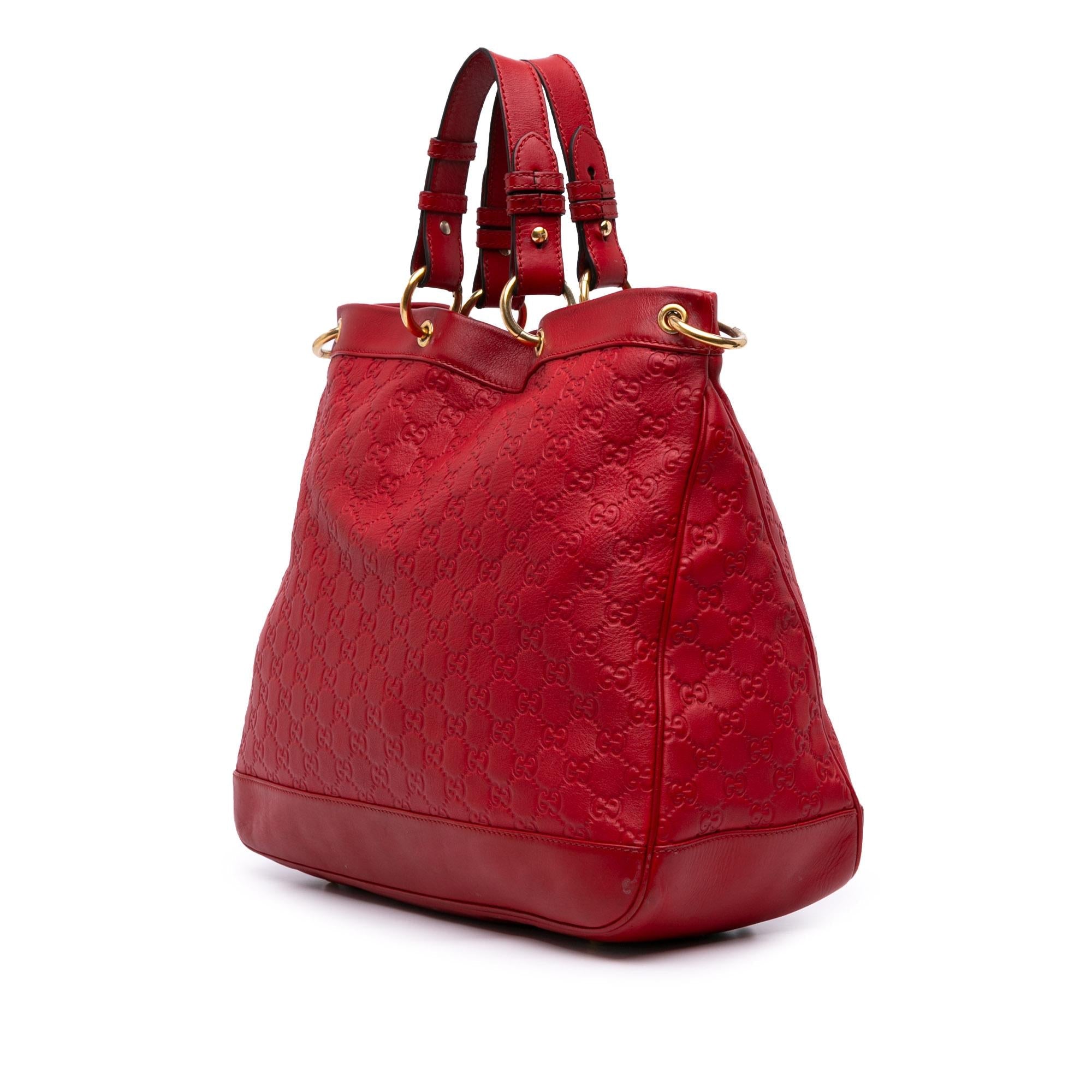 Gucci Medium Guccissima Valentine Top Handle Bag