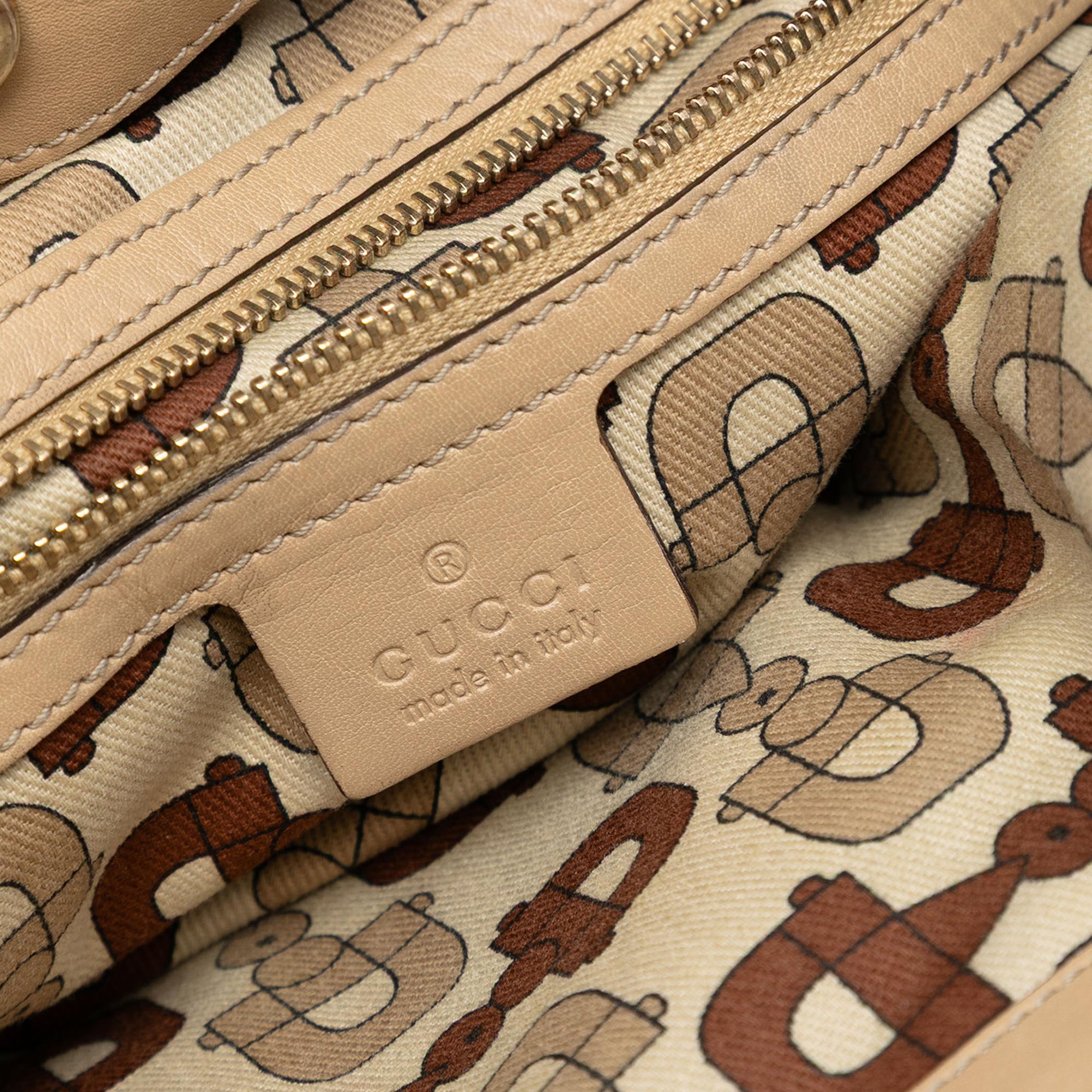 Gucci Medium Guccissima Web Britt Satchel