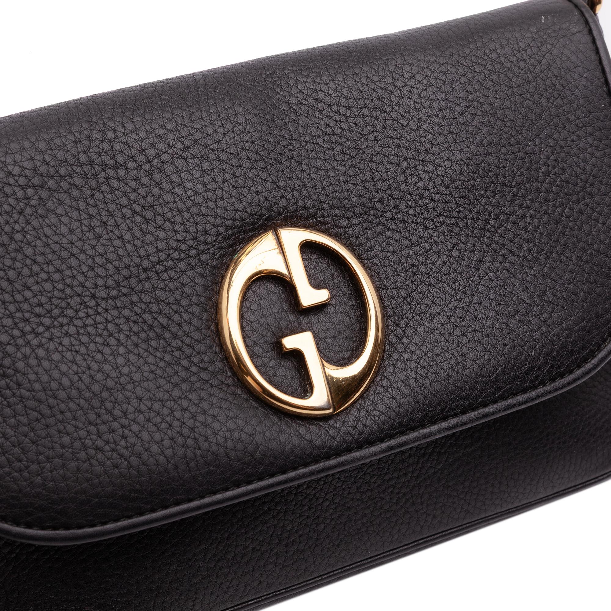 Gucci Medium Leather 1973 Chain Shoulder Bag
