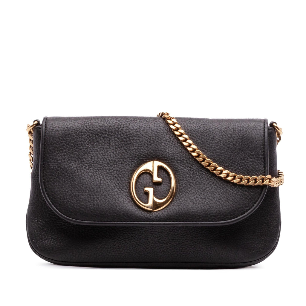 Gucci Medium Leather 1973 Chain Shoulder Bag