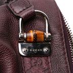 Gucci Medium Leather Bamboo Bar Tote