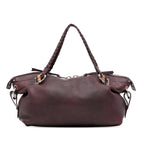 Gucci Medium Leather Bamboo Bar Tote