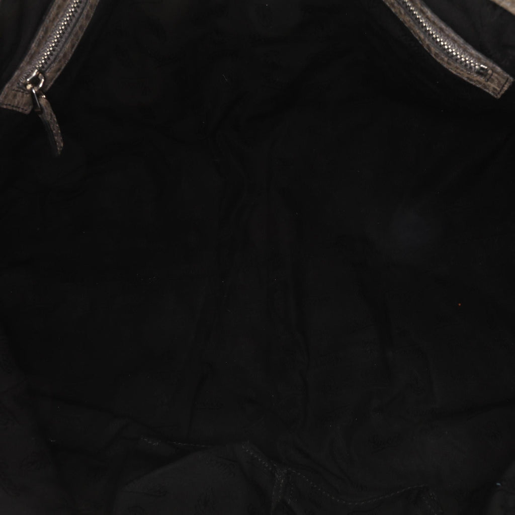 Gucci Medium Leather Bamboo Bar Tote