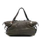 Gucci Medium Leather Bamboo Bar Tote