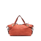 Gucci Medium Leather Bamboo Bar Tote