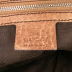 Gucci Medium Leather Bamboo Bar Tote