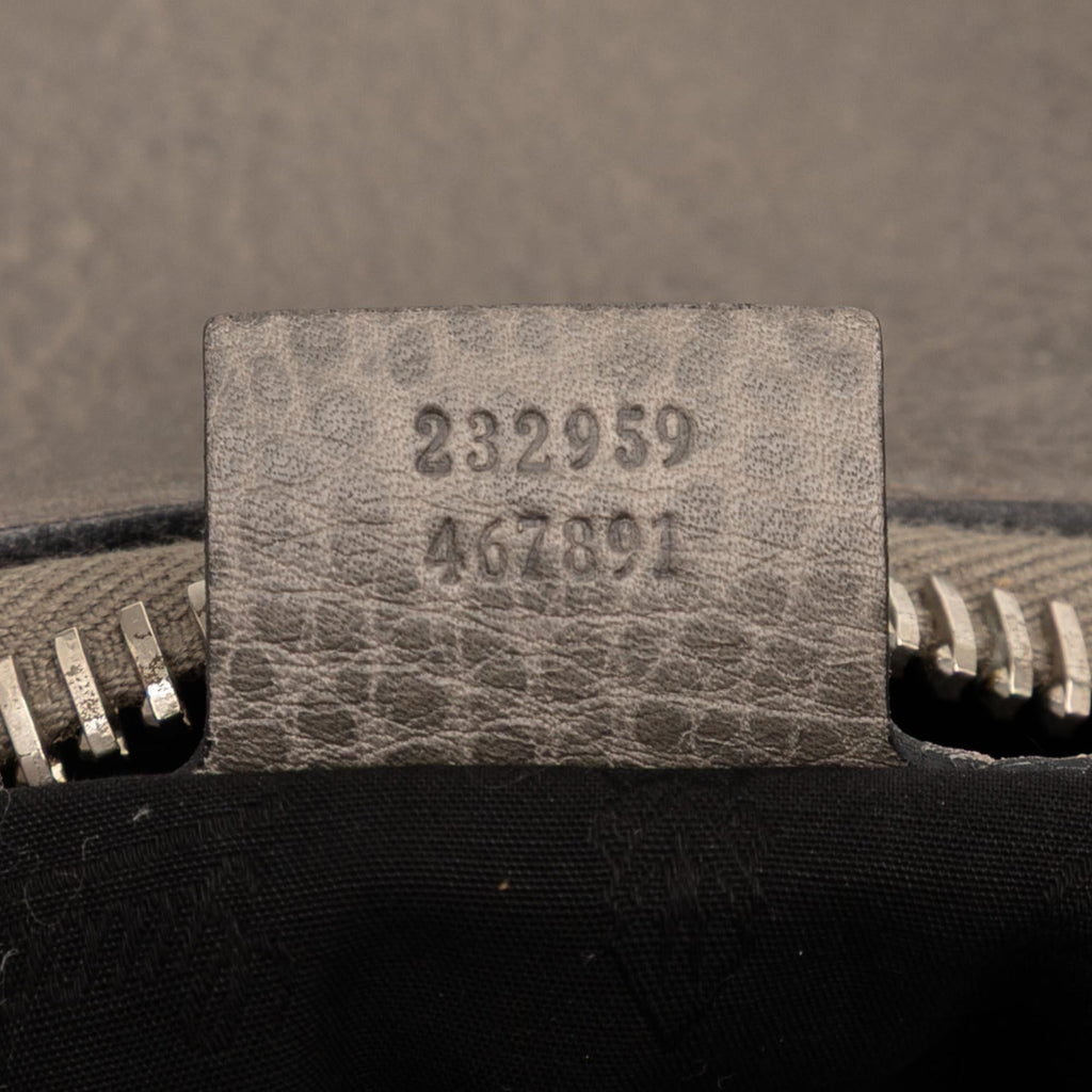 Gucci Medium Leather Bamboo Bar Tote