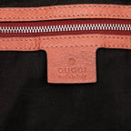 Gucci Medium Leather Bamboo Bar Tote