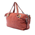 Gucci Medium Leather Bamboo Bar Tote