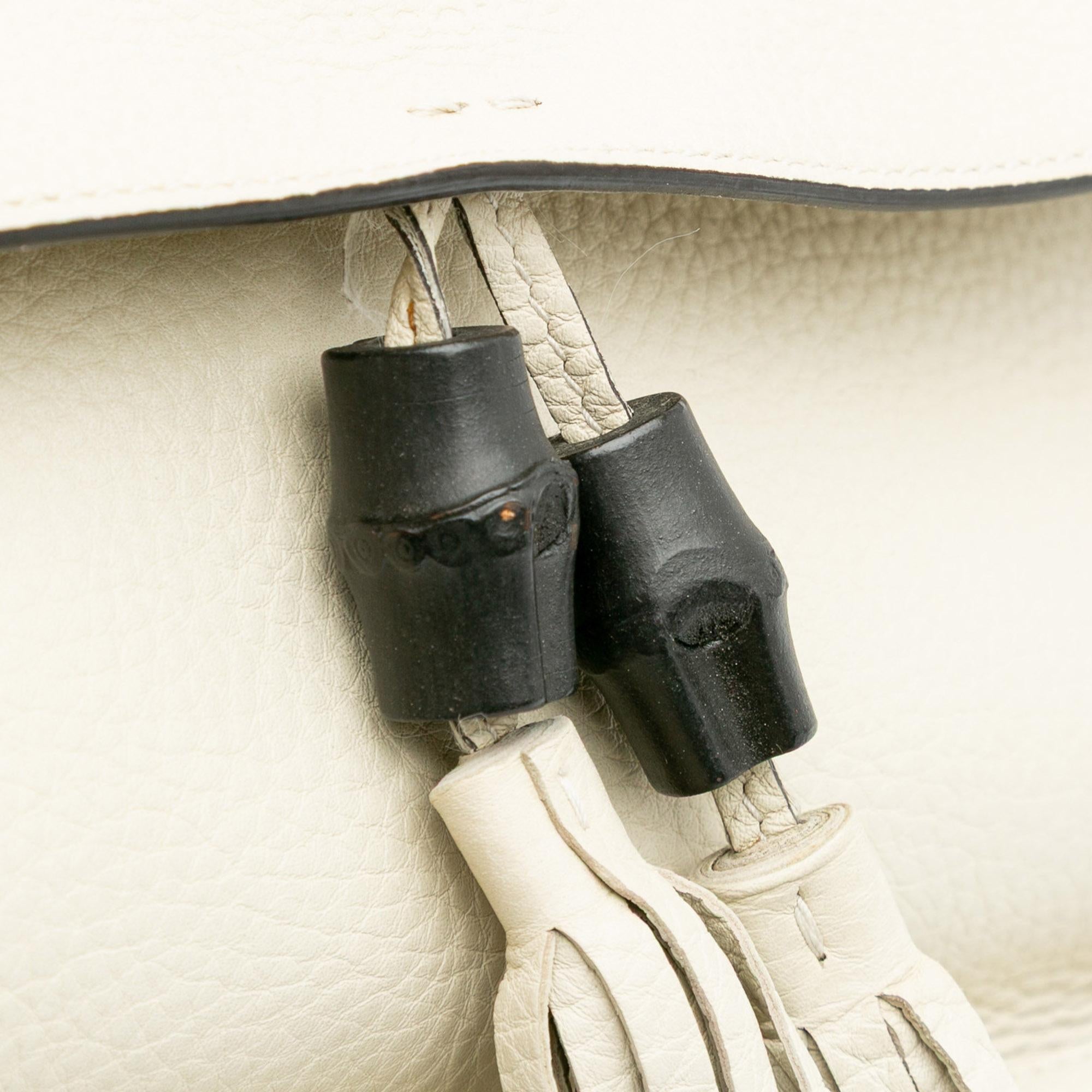 Gucci Medium Leather Bamboo Daily Crossbody