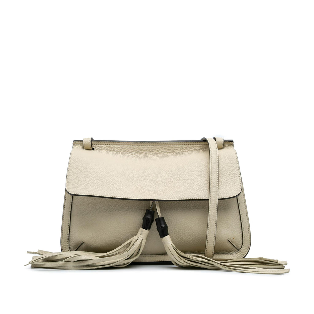 Gucci Medium Leather Bamboo Daily Crossbody