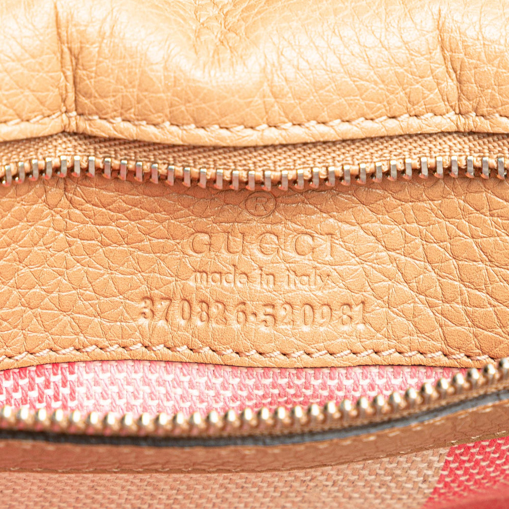 Gucci Medium Leather Bamboo Daily Crossbody