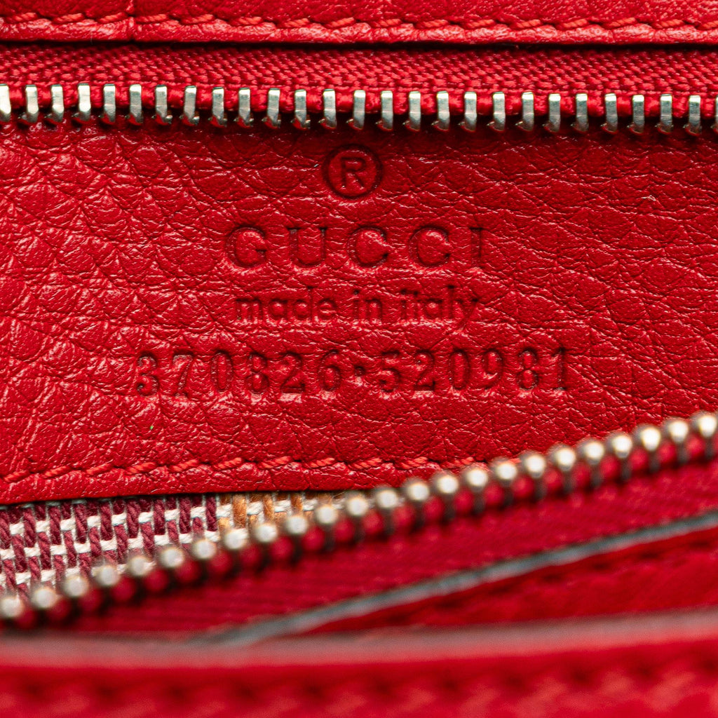 Gucci Medium Leather Bamboo Daily Crossbody