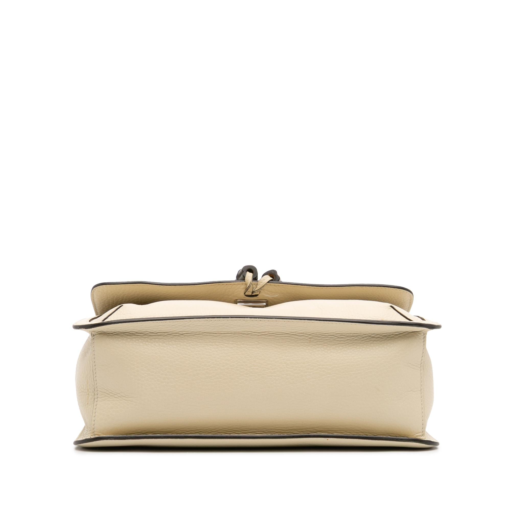 Gucci Medium Leather Bamboo Daily Crossbody