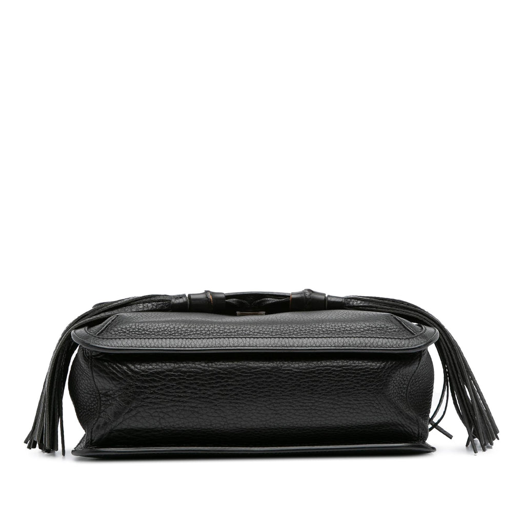 Gucci Medium Leather Bamboo Daily Crossbody