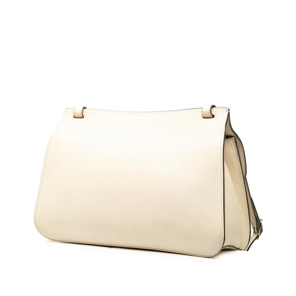 Gucci Medium Leather Bamboo Daily Crossbody