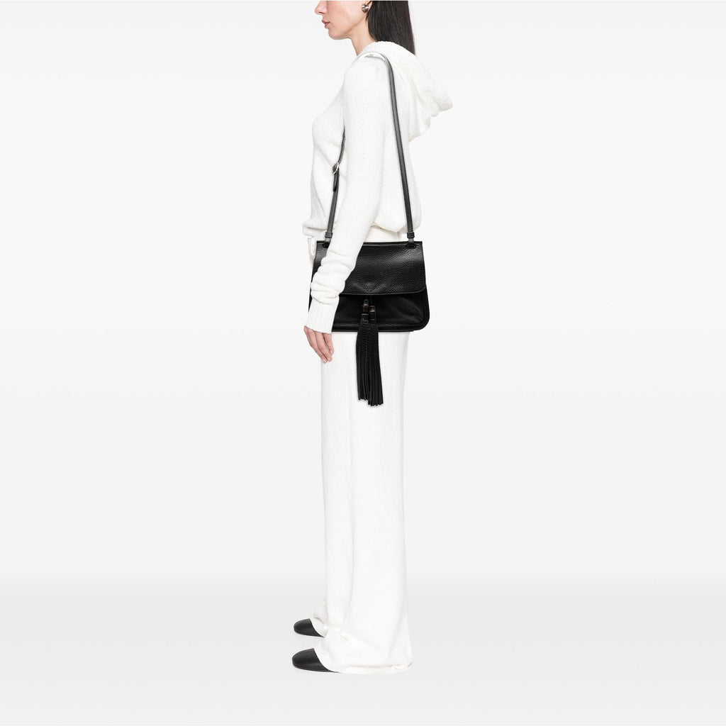 Gucci Medium Leather Bamboo Daily Crossbody