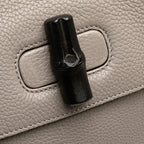 Gucci Medium Leather Bamboo Daily Satchel