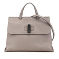 Gucci Medium Leather Bamboo Daily Satchel