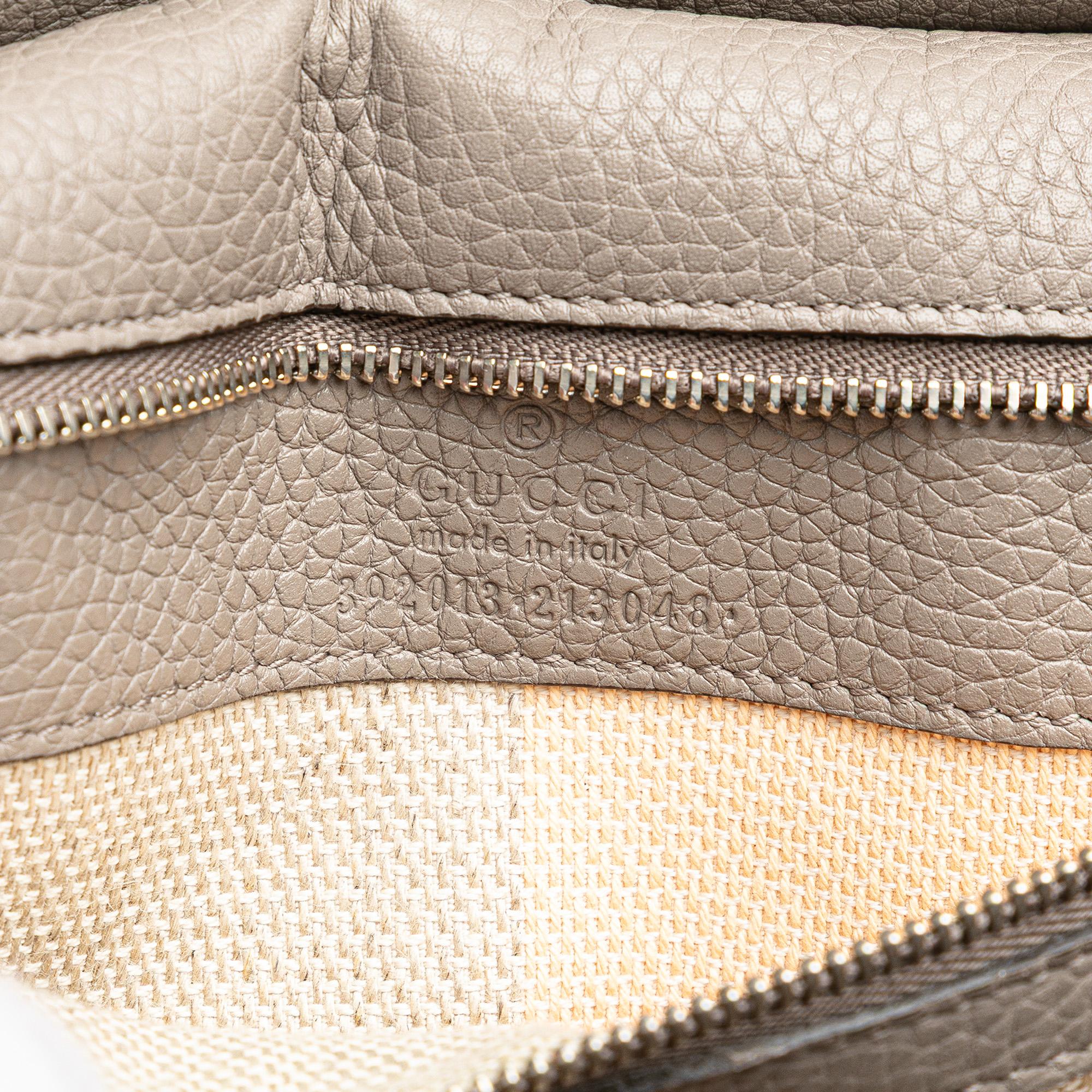 Gucci Medium Leather Bamboo Daily Satchel