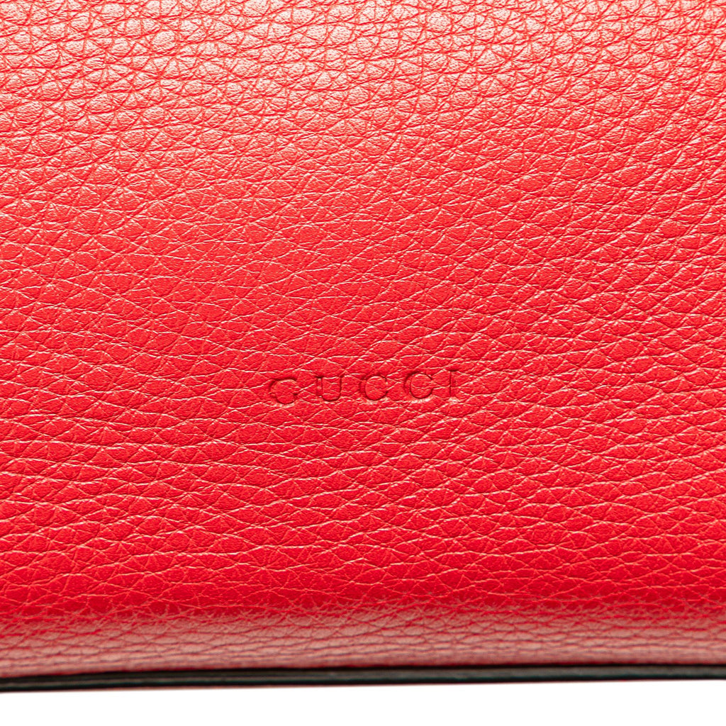 Gucci Medium Leather Bamboo Daily Satchel