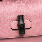 Gucci Medium Leather Bamboo Daily Satchel