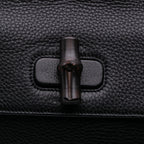 Gucci Medium Leather Bamboo Daily Satchel