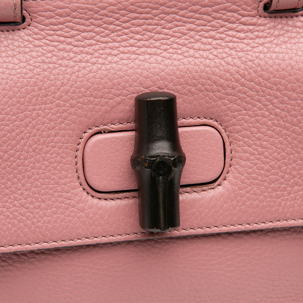 Gucci Medium Leather Bamboo Daily Satchel