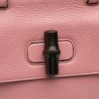 Gucci Medium Leather Bamboo Daily Satchel