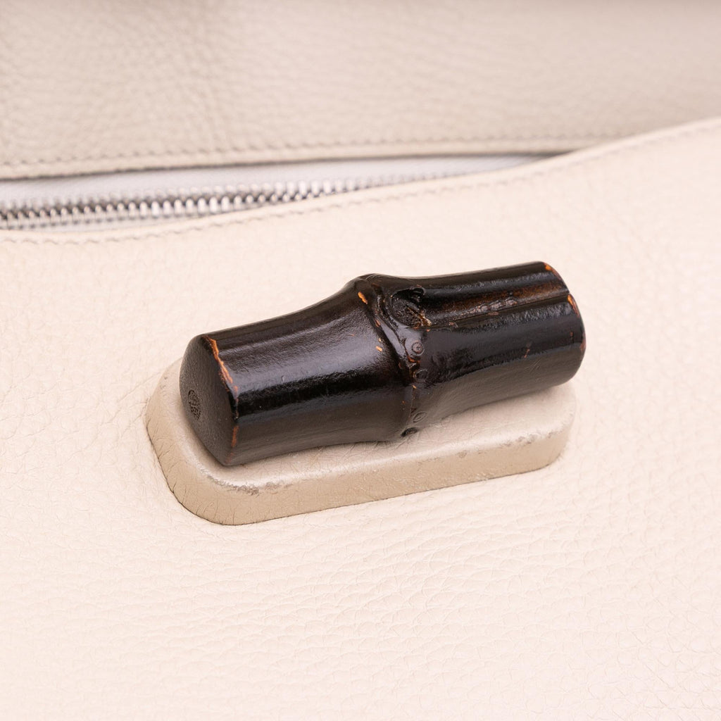 Gucci Medium Leather Bamboo Daily Satchel